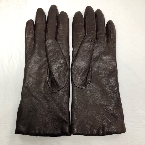 🔵 LL Bean Cashmere Lined Leather Gloves - Picture 3 of 8